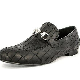 Мужские кожаные лоферы Philipp Plein Skull черные