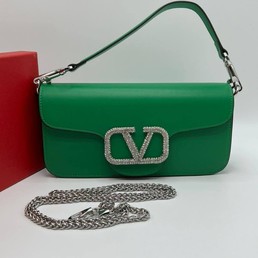 Женская сумка Valentino зеленая 28Х14