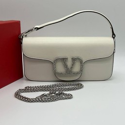 Женская сумка Valentino белая 28Х14