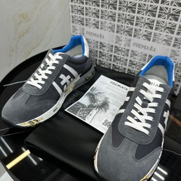 Мужские кроссовки Premiata 2022-2023 серые комбинированные