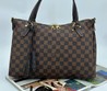 Женская кожаная сумка Louis Vuitton коричневая 35x24