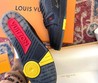 Мужские кроссовки Louis Vuitton Trainer 2022 черные кожаные