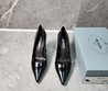 Женские туфли Versace 2022-2023 черные кожаные