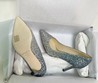 Женские туфли Jimmy Choo 2022 серебристые кожаные