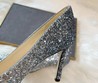 Женские туфли Jimmy Choo 2022 серебристые кожаные