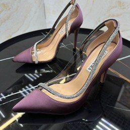 Босоножки Aquazzura Firenze 2022 сиреневые на высоком каблуке