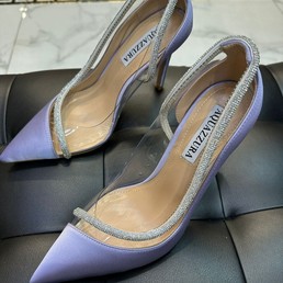 Босоножки Aquazzura Firenze 2022 светло-сиреневые на высоком каблуке