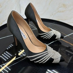 Женские туфли Aquazzura Firenze черные на высоком каблуке