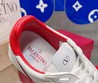 Женские кожаные кроссовки Valentino Garavani 2022-2023 белые с красным