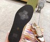 Женские кожаные кроссовки Gucci 2022-2023 коричневые с белым