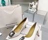 Женские туфли Manolo Blahnik 2022-2023 белые