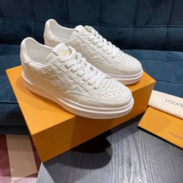 Мужские кожаные кроссовки Louis Vuitton 2022-2023 белые