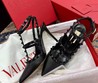 Женские туфли Valentino Garavani Rockstud 2022-2023 черные