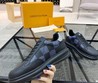 Мужские кожаные кроссовки Louis Vuitton 2022-2023 черные
