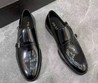 Мужские кожаные туфли Prada 2022-2023 глянцевые