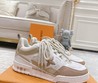 Женские кроссовки Louis Vuitton 2022-2023 белые с кремовым