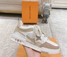 Женские кроссовки Louis Vuitton 2022-2023 белые с кремовым