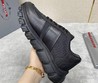 Мужские кожаные кроссовки Prada 2022-2023 черные