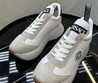 Женские кроссовки Versace 2022-2023 белые комбинированные