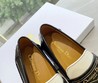 Женские кожаные лоферы Christian Dior Boy 2022-2023 черные с белым
