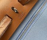Женская кожаная сумка Hermes 2022-2023 голубая 31х26