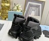 Мужские кроссовки Prada 2022-2023 черные с серым комбинированные