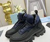 Мужские кроссовки Prada 2022-2023 черные с синим комбинированные