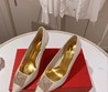 Женские кожаные туфли Valentino Garavani 2022-2023 белые с отделкой