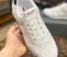 Мужские кожаные кроссовки Prada 2022-2023 белые