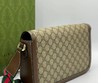 Женская кожаная сумка Gucci 2022-2023 бежевая с коричневым 30х20