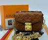 Женская кожаная сумка Louis Vuitton 2022-2023 коричневая 14х10