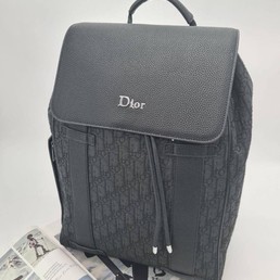 Рюкзак унисекс  Christian Dior 2022-2023 черный 30х40