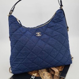Женская сумка Christian Dior 2022-2023 синяя 38х30
