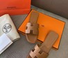 Женские сандалии Hermes 2022-2023 коричневые