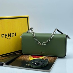 Женская сумка Fendi 2022-2023 зеленая 25х12