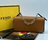Женская сумка Fendi 2022-2023 коричневая 25х12