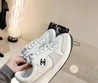 Женские кроссовки Chanel 2022-2023 белые с серым