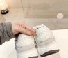 Женские кроссовки Chanel 2022-2023 белые с серым