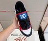 Мужские кожаные кроссовки Dolce & Gabbana 2022-2023 белые с черным и красным