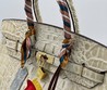 Женская кожаная сумка Hermes 2022-2023 бежевая 35х30