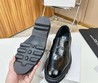 Мужские кожаные туфли Givenchy 2022-2023 черные