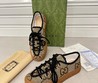 Женские нейлоновые кроссовки Gucci 2022-2023 коричневые