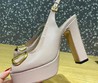 Женские кожаные туфли Valentino 2022-2023 розовые