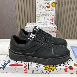 Мужские кожаные кроссовки Dolce & Gabbana 20222-2023 черные