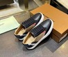 Мужские кроссовки Burberry 2022-2023 серые с коричневым комбинированные