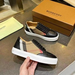 Мужские кроссовки Burberry 2022-2023 серые с коричневым комбинированные