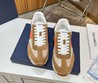 Мужские текстильные кроссовки Tom Ford 2022-2023 коричневые