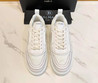 Мужские кожаные кроссовки Balmain 2022-2023 белые с замшевыми вставками