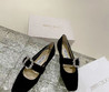 Женские замшевые туфли Jimmy Choo 2022-2023 черные