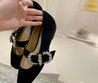 Женские замшевые туфли Jimmy Choo 2022-2023 черные